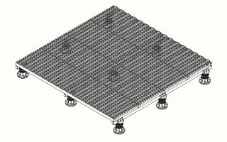 EasyMech CR DIY HVAC Platform 2.4m x 2.4m (for concrete roof